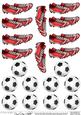 Footballs & Football Boots 3D Decoupage Designs