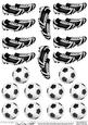 Footballs & Football Boots 3D Decoupage Designs