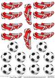 Footballs & Football Boots 3D Decoupage Designs