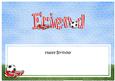Happy Birthday Friend Matching Large Dl Insert