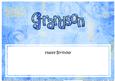 Happy Birthday Grandson Matching Large Dl Insert
