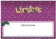 Xmas Merry Christmas Matching Large Dl Insert