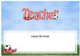 Happy Birthday Teacher Matching Large Dl Insert