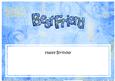 Happy Birthday Best Friend Matching Large Dl Insert