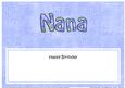 Happy Birthday Nana Matching Large Dl Insert