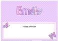 Happy Birthday Emily Matching Large Dl Insert