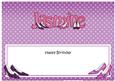 Happy Birthday Jasmine Matching Large Dl Insert
