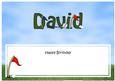 Happy Birthday David Matching Large Dl Insert