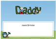 Happy Birthday Daddy Matching Large Dl Insert