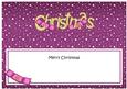 Xmas Merry Christmas Matching Large Dl Insert