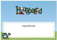 Happy Birthday Husband Matching Large Dl Insert