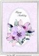 A4 Posy & Pearls - Birthday