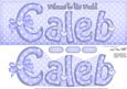Large Dl New Baby Caleb Quick Card N 3D Decoupage