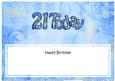 Birthday 21 Today Matching Large Dl Insert