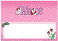 Christmas Niece Matching Large Dl Insert