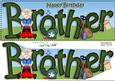 Large Dl Happy Birthday Brother Card & 3D Decoupage