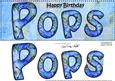 Large Dl Happy Birthday Pops Card & 3D Decoupage