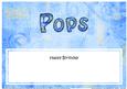 Happy Birthday Pops Matching Large Dl Insert