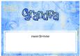 Happy Birthday Grandpa Matching Large Dl Insert