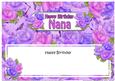 Happy Birthday Nana Matching Large Dl Insert
