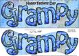 Large Dl Fathers Day Grampy Card & 3D Decoupage