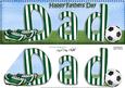 Large Dl Happy Fathers Day Dad Quick Card & 3D Decoupage