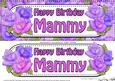 Large Dl Happy Birthday Mammy Quick Card & 3D Decoupage