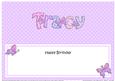 Happy Birthday Tracy Matching Large Dl Insert