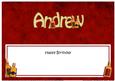 Happy Birthday Andrew Matching Large Dl Insert