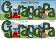 Large Dl Happy Birthday Grandpa Quick Card N 3D Decoupage