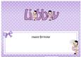 Happy Birthday Libby Matching Large Dl Insert