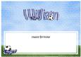 Happy Birthday William Matching Large Dl Insert