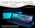 Large Dl Fathers Day Computer Easel Card & Envelope