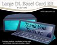 Large Dl Thank You Teacher Computer Easel Card & Envelope