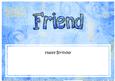 Happy Birthday Friend Matching Large Dl Insert