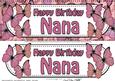 Large Dl Happy Birthday Nana Quick Card & 3D Decoupage
