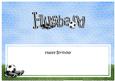 Happy Birthday Husband Matching Large Dl Insert