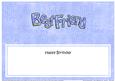 Happy Birthday Best Friend Matching Large Dl Insert