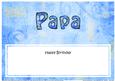 Happy Birthday Papa Matching Large Dl Insert
