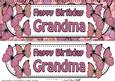 Large Dl Happy Birthday Grandma Quick Card & 3D Decoupage