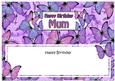 Happy Birthday Mum Matching Large Dl Insert