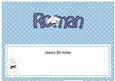 Happy Birthday Roman Matching Large Dl Insert