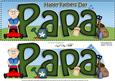 Large Dl Happy Fathers Day Popa Quick Card & 3D Decoupage