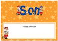 Happy Birthday Son Matching Large Dl Insert