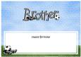 Happy Birthday Brother Matching Large Dl Insert