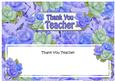 Thank You Teacher Matching Large Dl Insert