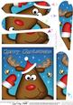 Xmas Rudolph Fun Novelty Fan Pyramage Topper