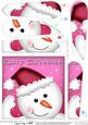 Xmas Snowman Fun Novelty Fan Pyramage Topper