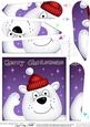 Xmas Polar Bear Fun Novelty Fan Pyramage Topper