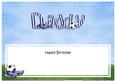 Happy Birthday Daddy Football Matching Large Dl Insert